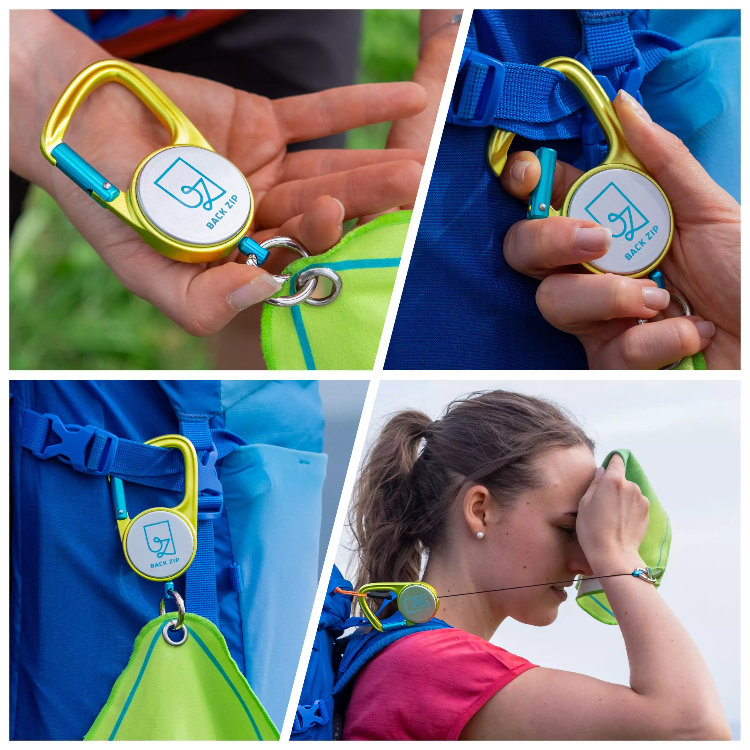 Back Zip Set Sea | Karabiner & Mikrofasertuch - Image 5