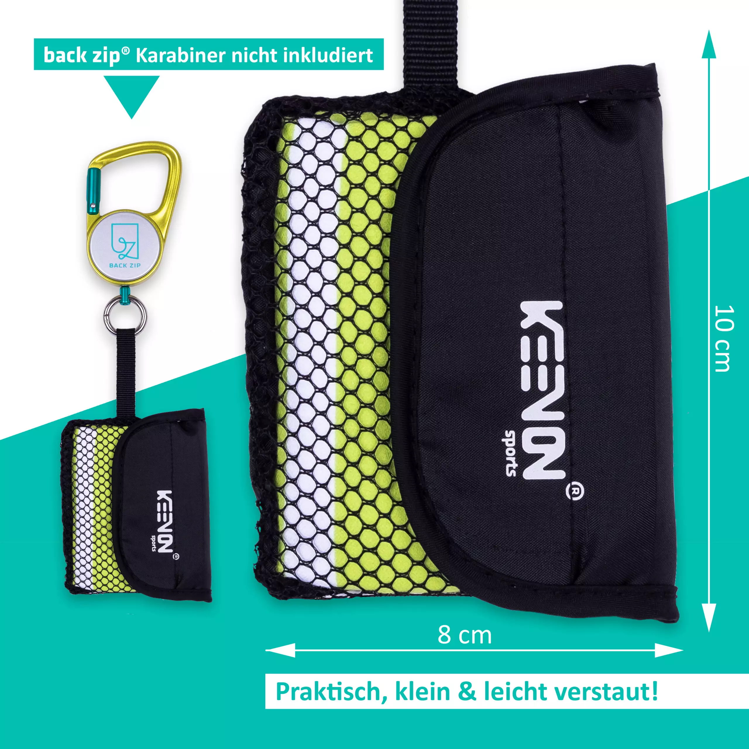 Back Zip Towel Lemon | Mikrofasertuch - Image 5